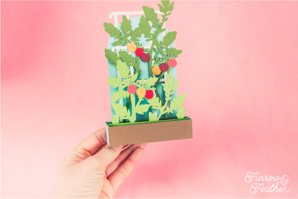 Tomato Trellis Card - Garden Card SVG