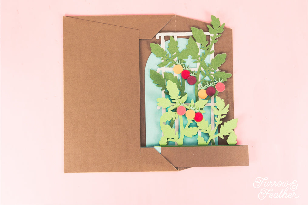 Tomato Trellis Card - Garden Card SVG