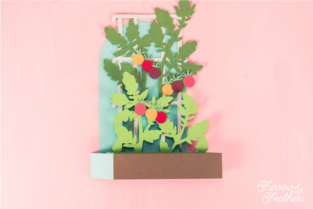 Tomato Trellis Card - Garden Card SVG