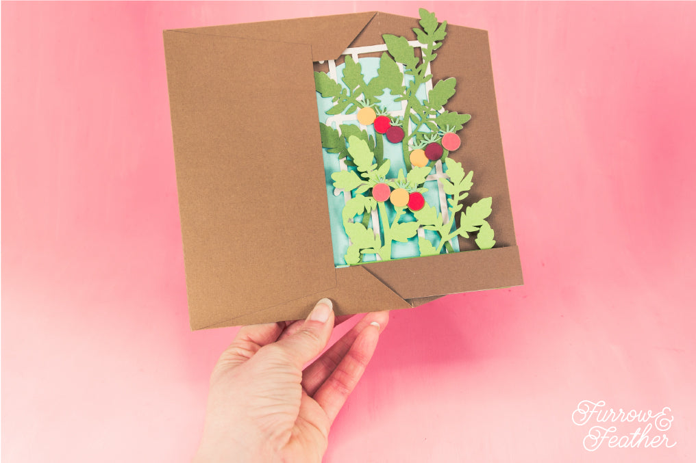 Tomato Trellis Card - Garden Card SVG