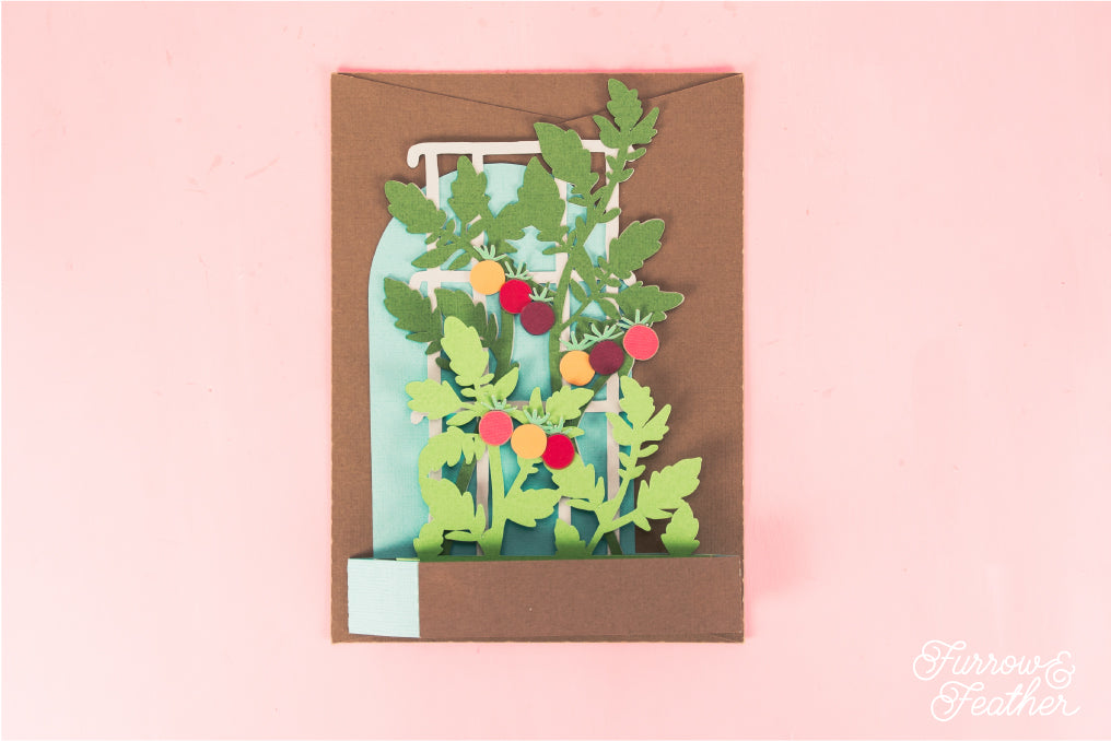Tomato Trellis Card - Garden Card SVG
