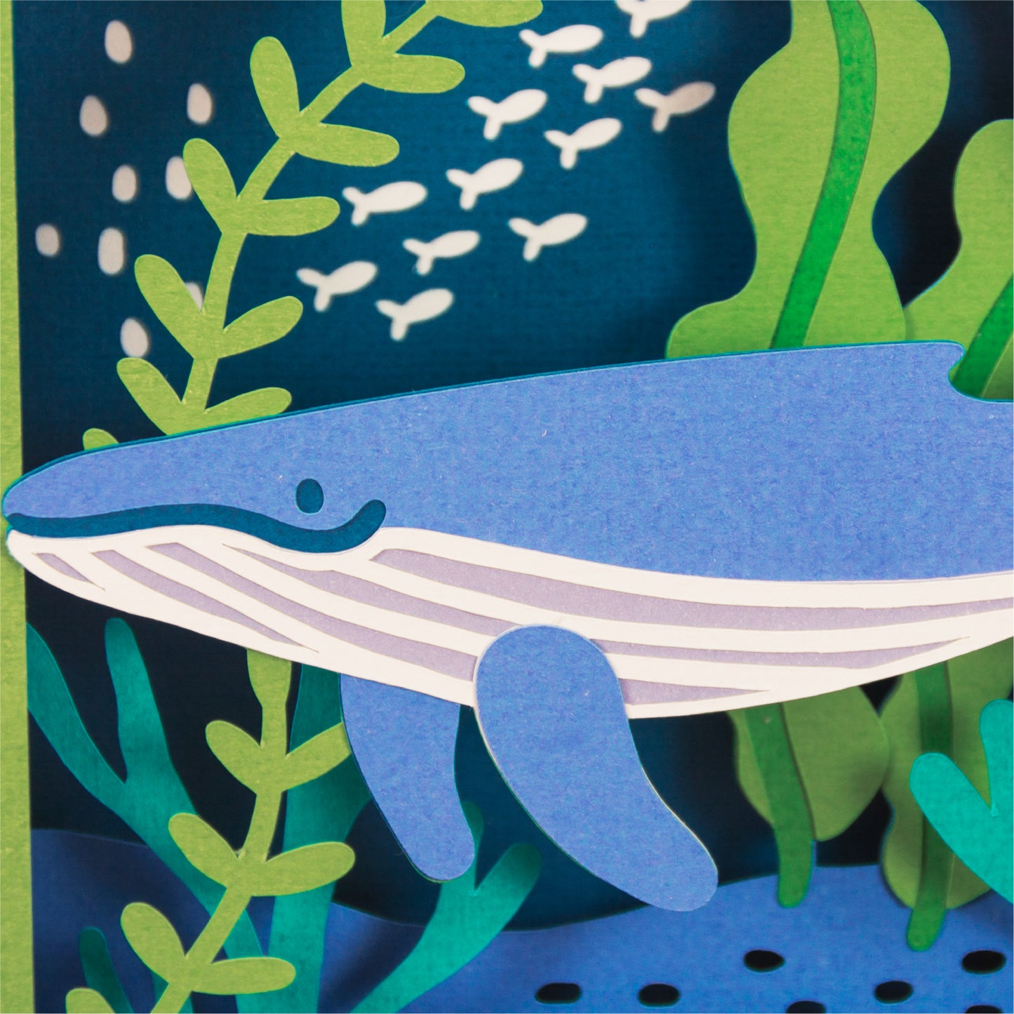 Ocean Whale Card - 3D Any Occasion Card SVG