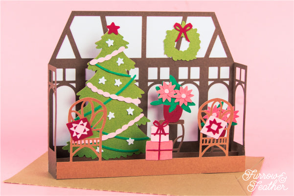 Christmas Sunroom Card SVG