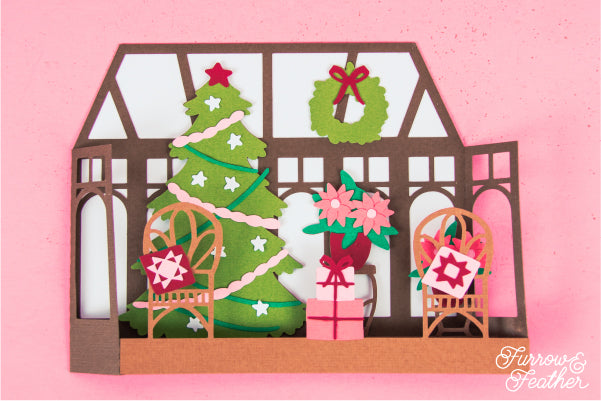 Christmas Sunroom Card SVG