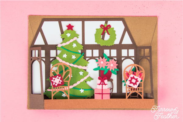 Christmas Sunroom Card SVG