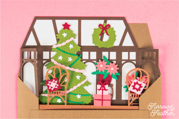 Christmas Sunroom Card SVG