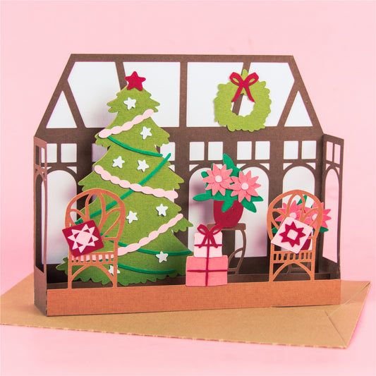 Christmas Sunroom Card SVG