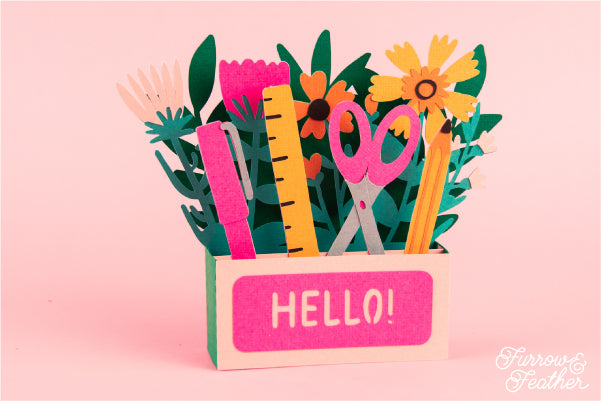 Crafty Wildflowers Card SVG