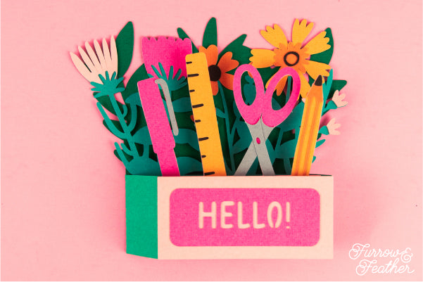 Crafty Wildflowers Card SVG