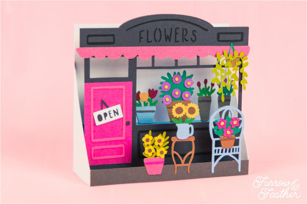 Mother's Day Flower Shop Card SVG