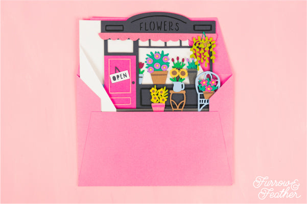 Mother's Day Flower Shop Card SVG