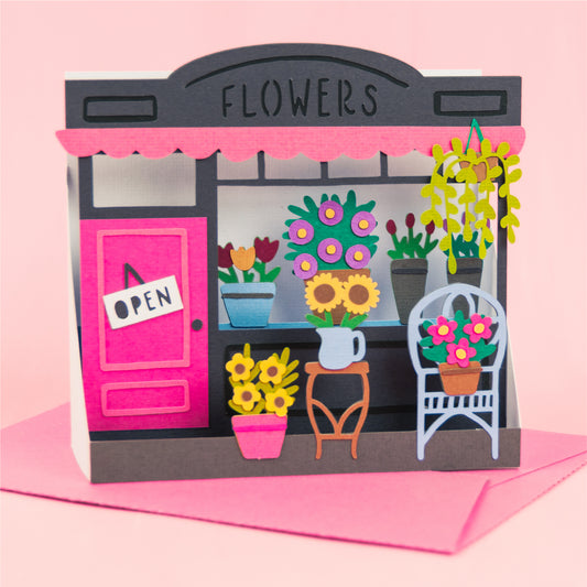 Mother's Day Flower Shop Card SVG