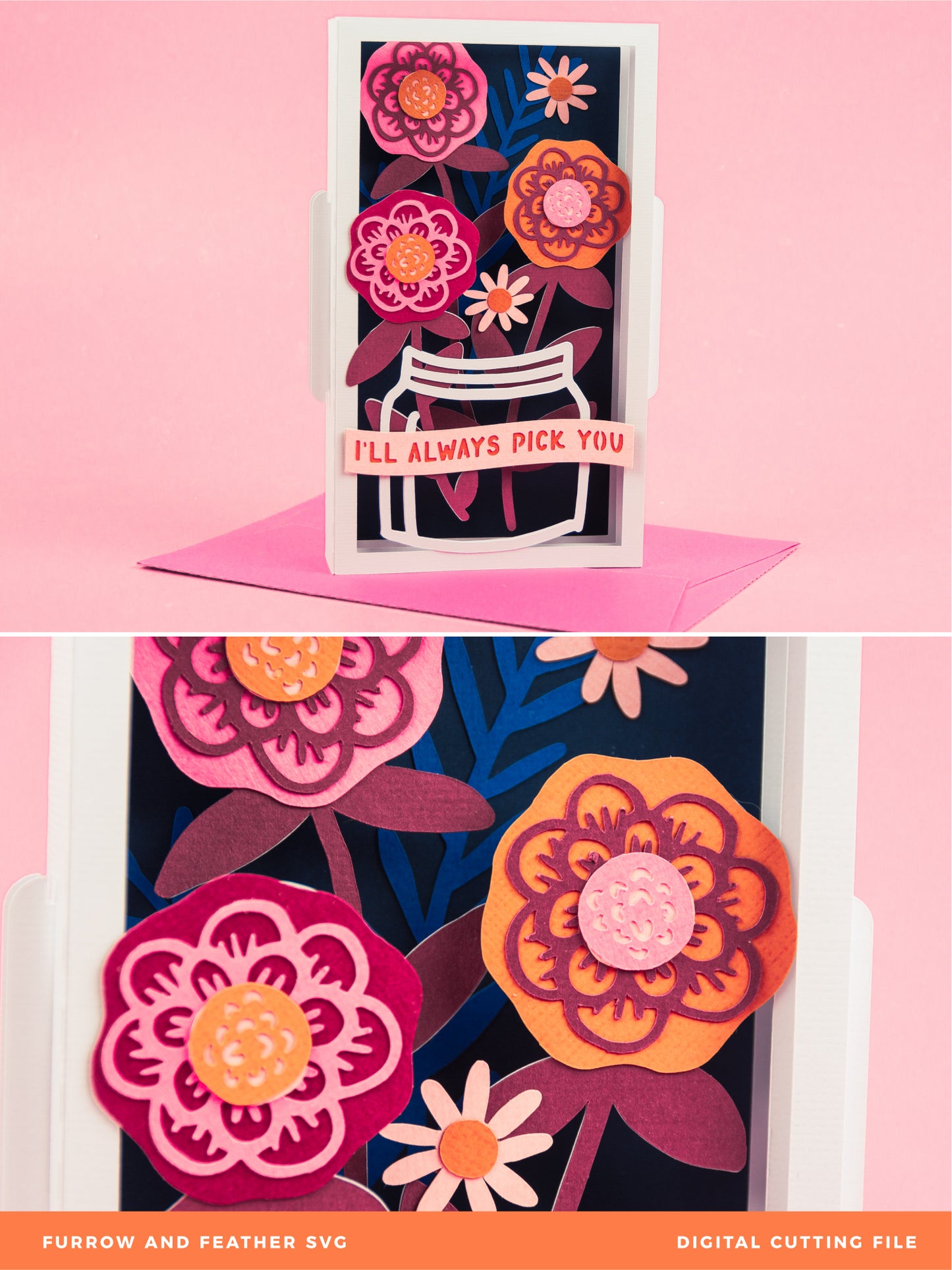I'll Always Pick You Mod Flowers Card SVG