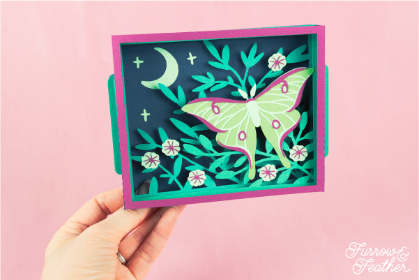 Luna Moth Card SVG