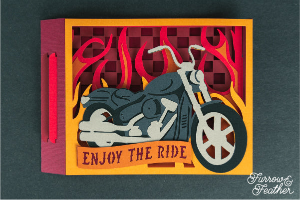 Motorcycle Card SVG