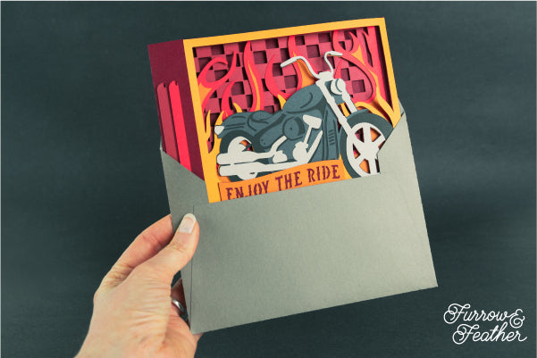Motorcycle Card SVG