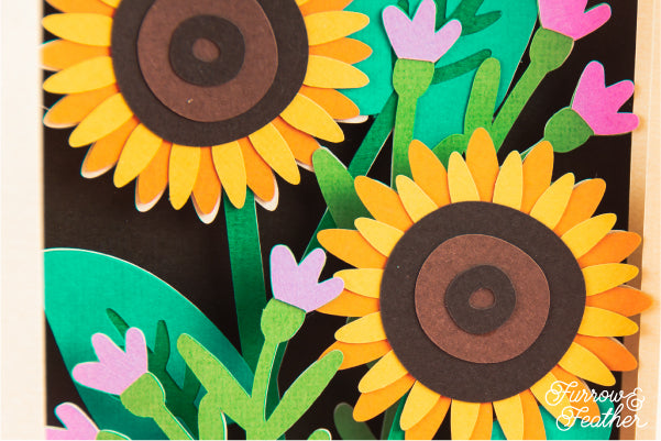 Sunflower Bouquet Card SVG