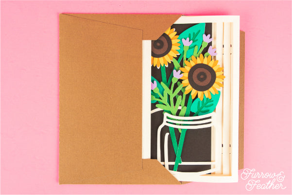 Sunflower Bouquet Card SVG