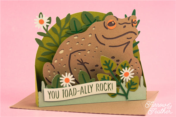 You Toad-Ally Rock Valentine's Day Card SVG