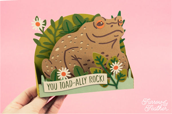 You Toad-Ally Rock Valentine's Day Card SVG