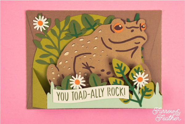 You Toad-Ally Rock Valentine's Day Card SVG