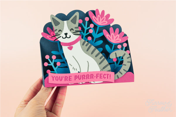You’re Purrr-fect Kitty Card SVG