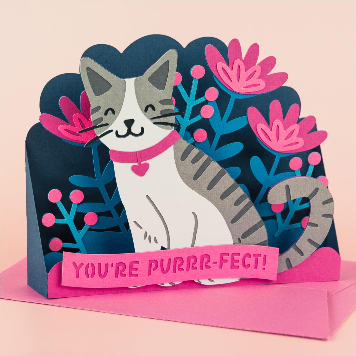 You’re Purrr-fect Kitty Card SVG