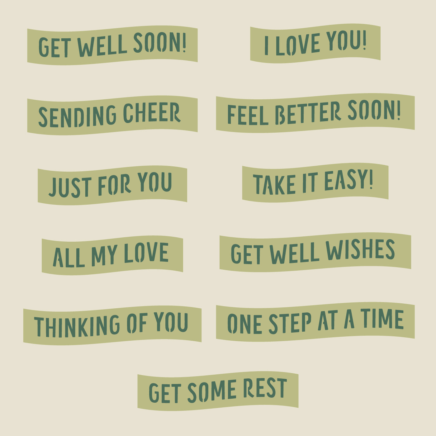 FREEBIE - Get Well Soon Phrases Pack