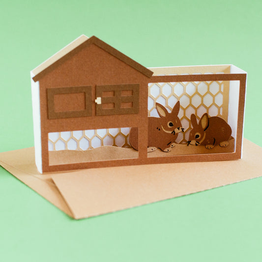 Rabbit Hutch Card SVG