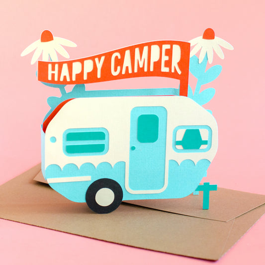 Happy Camper Card SVG