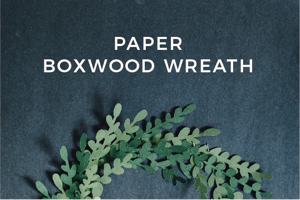 Paper Boxwood Wreath Assembly Tutorial