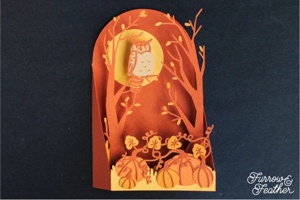 Halloween Owl Card SVG