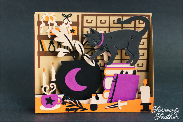 Halloween Witch Kitchen Card SVG