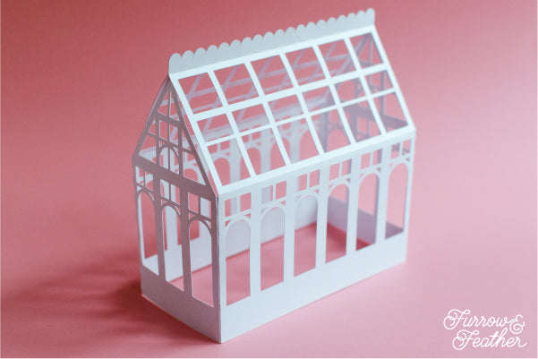 3D Greenhouse Box SVG