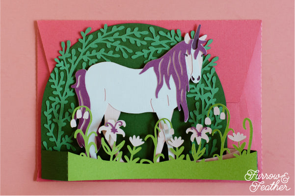 Magical Unicorn Card SVG
