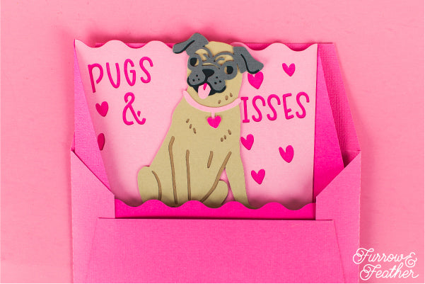 Pugs and Kisses Card SVG