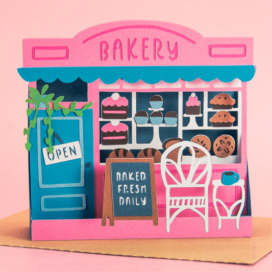 Bakery Shop Card - 3D Any Occasion Card SVG