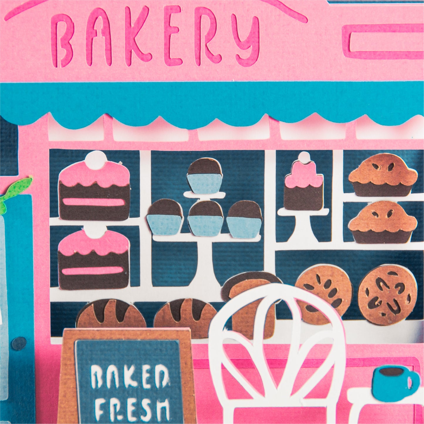 Bakery Shop Card - 3D Any Occasion Card SVG