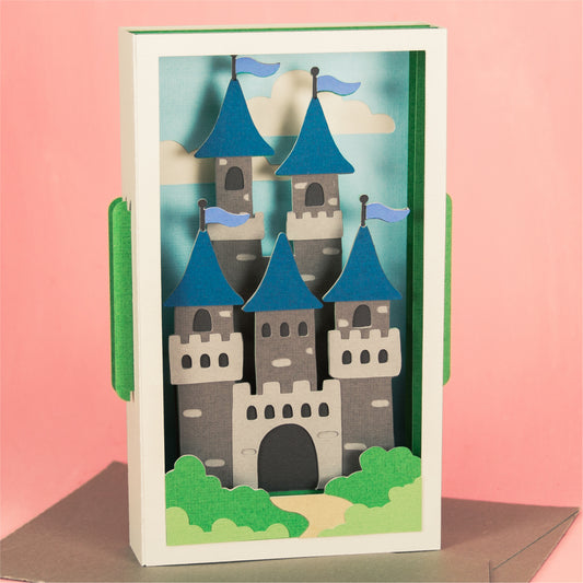 Castle Card - 3D Any Occasion Card SVG