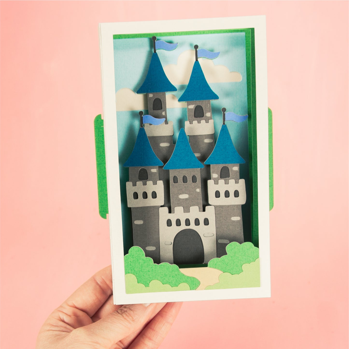 Castle Card - 3D Any Occasion Card SVG