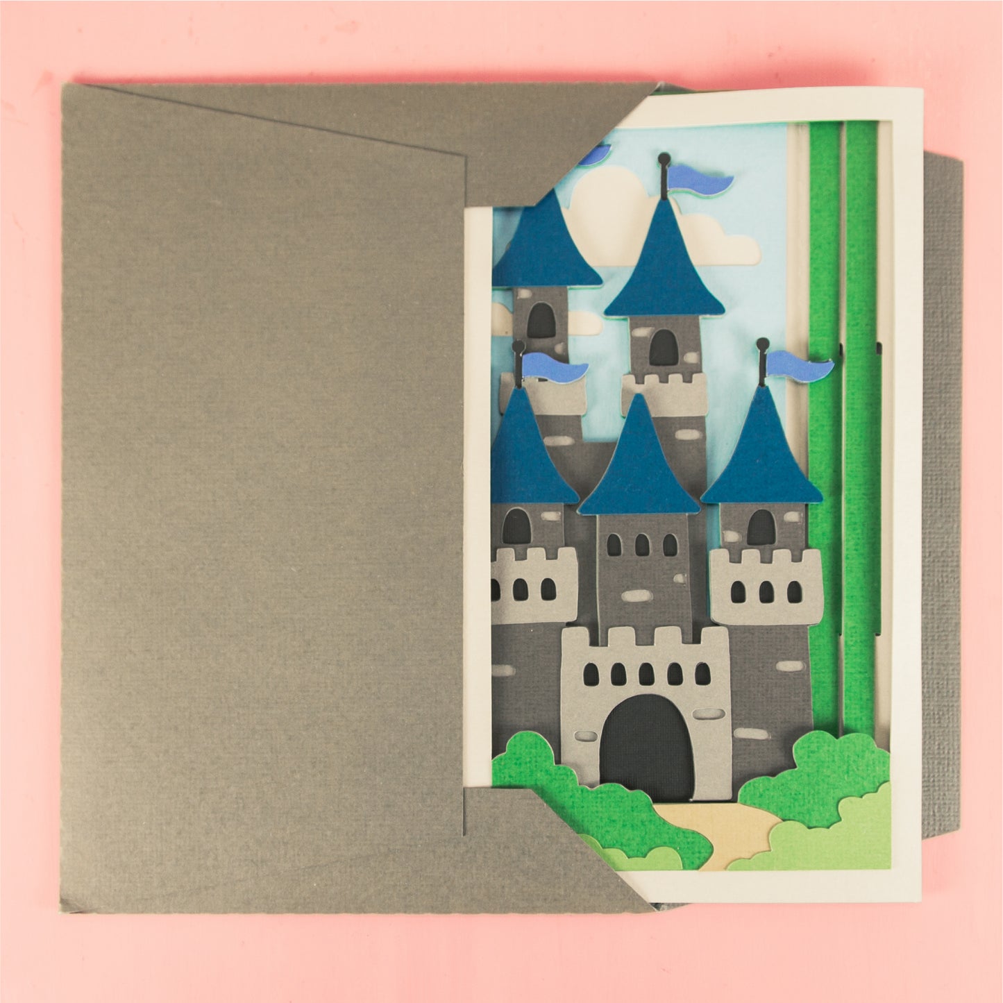 Castle Card - 3D Any Occasion Card SVG