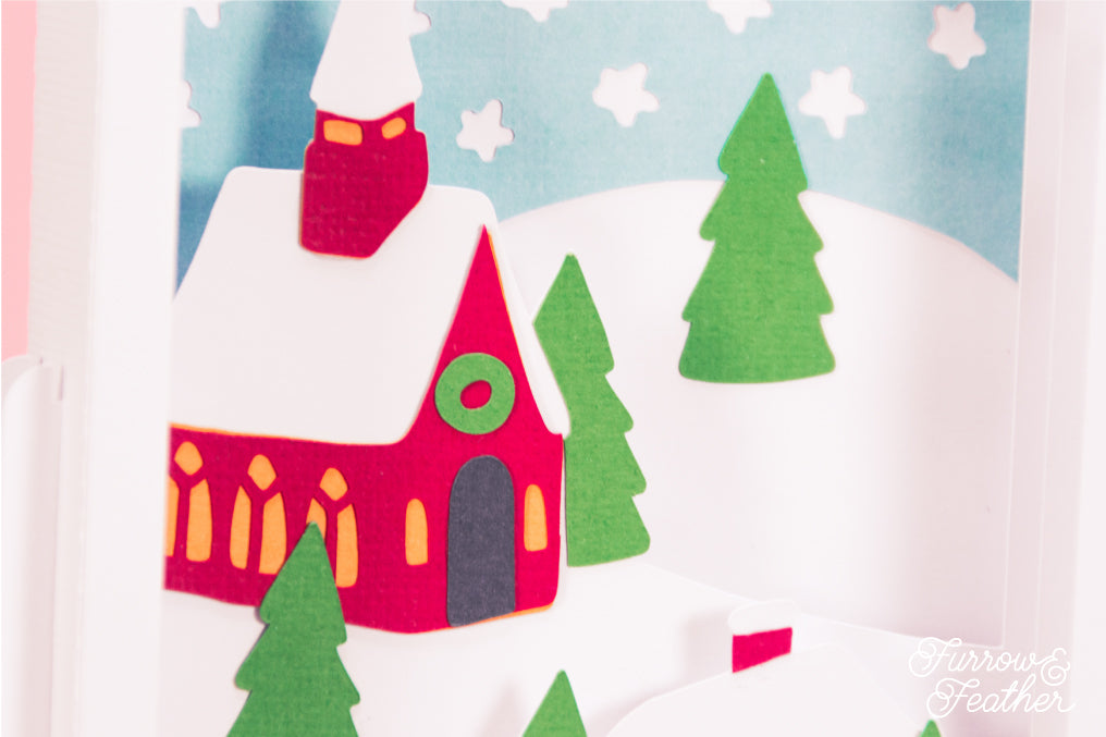 Christmas Village Card SVG