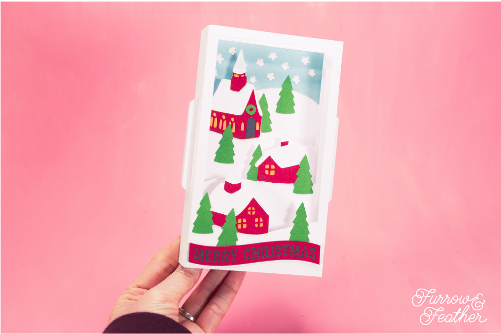 Christmas Village Card SVG