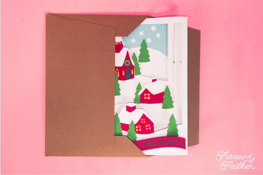 Christmas Village Card SVG