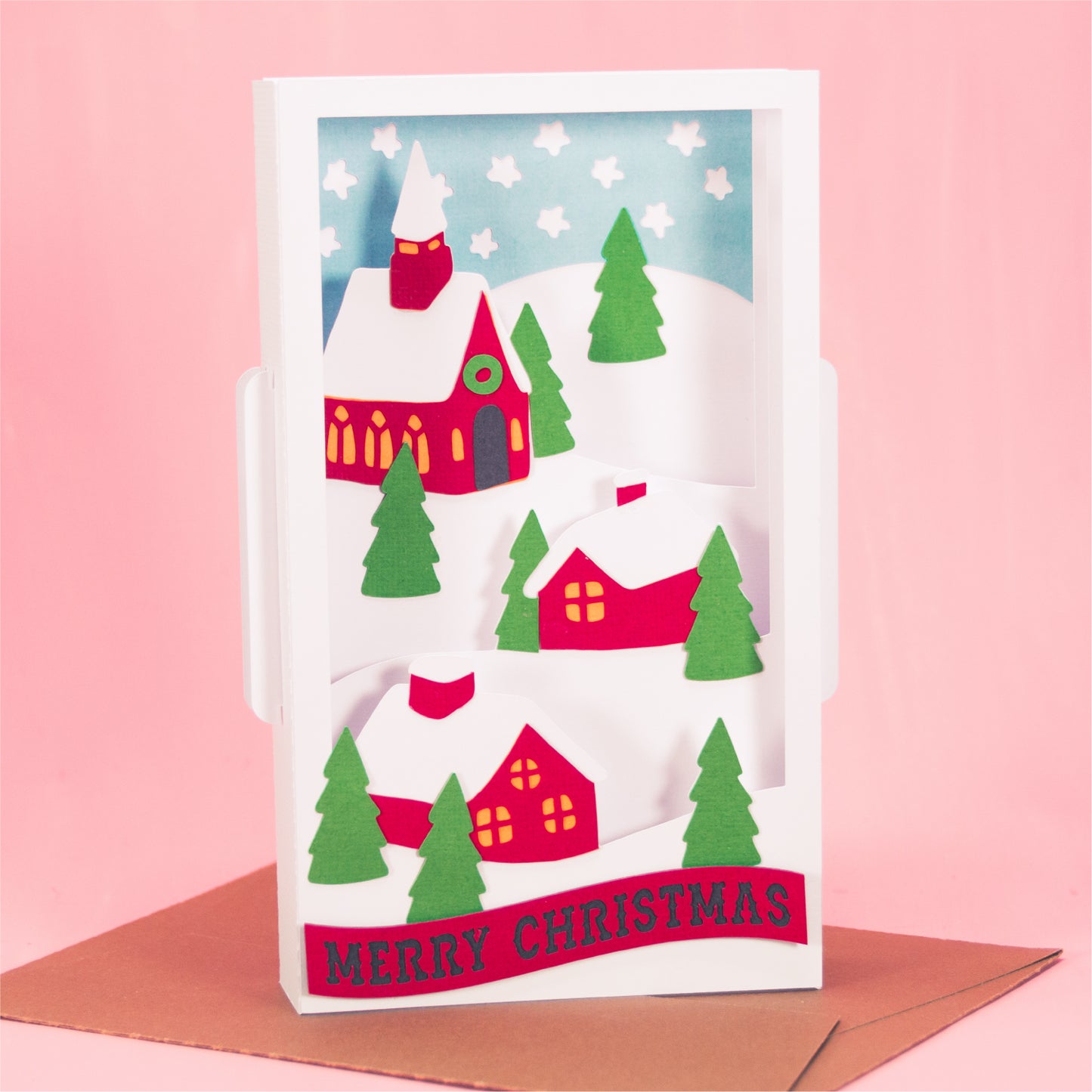 Christmas Village Card SVG