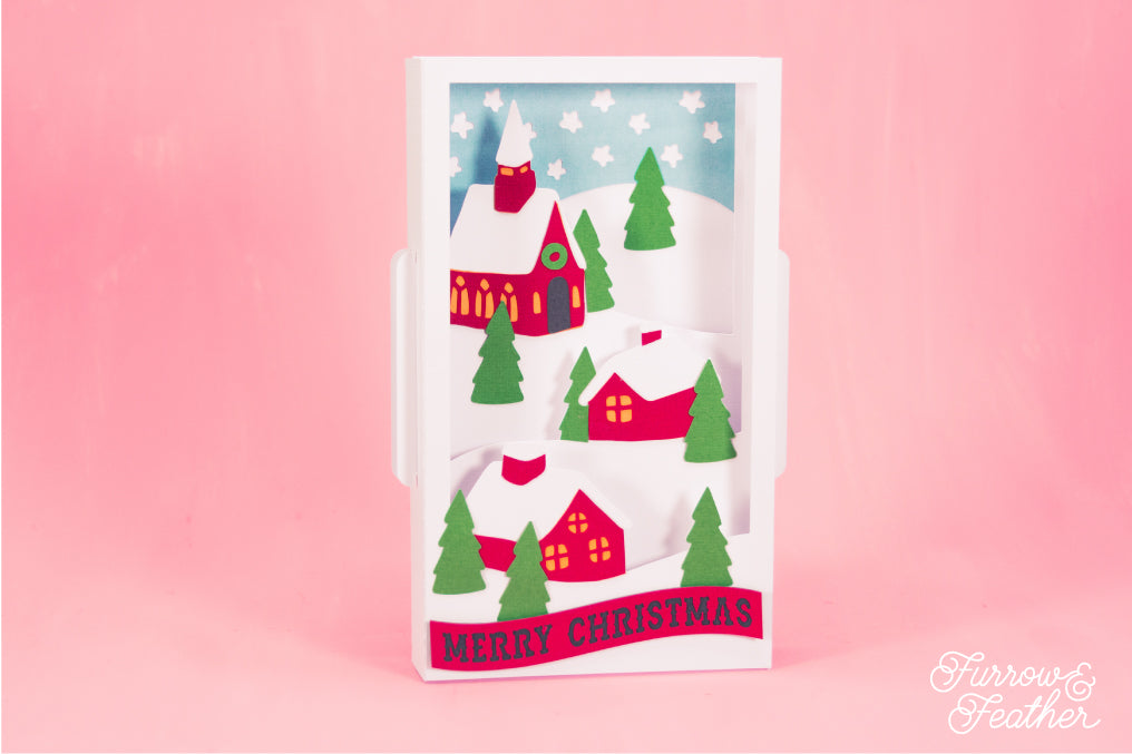 Christmas Village Card SVG