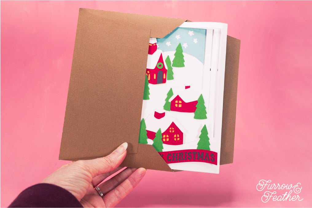 Christmas Village Card SVG