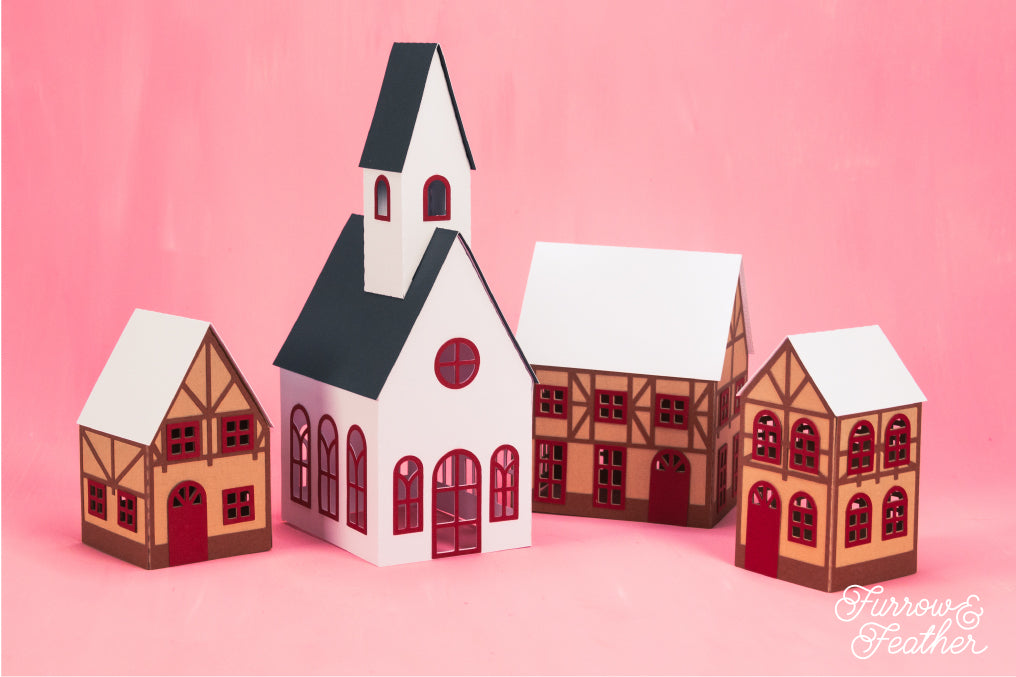 3D Christmas Village SVG Bundle