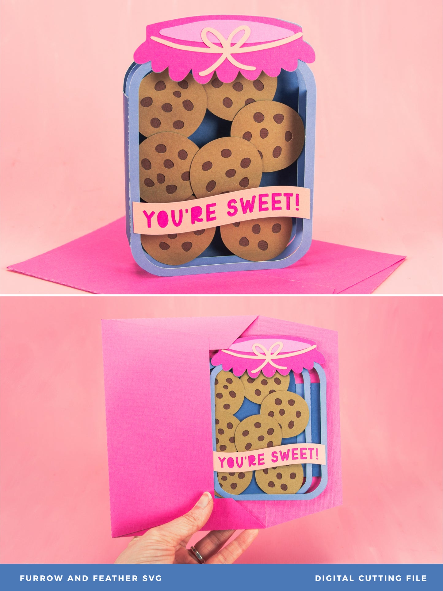 You're Sweet! - Cookie Jar Card SVG - Birthday Card SVG