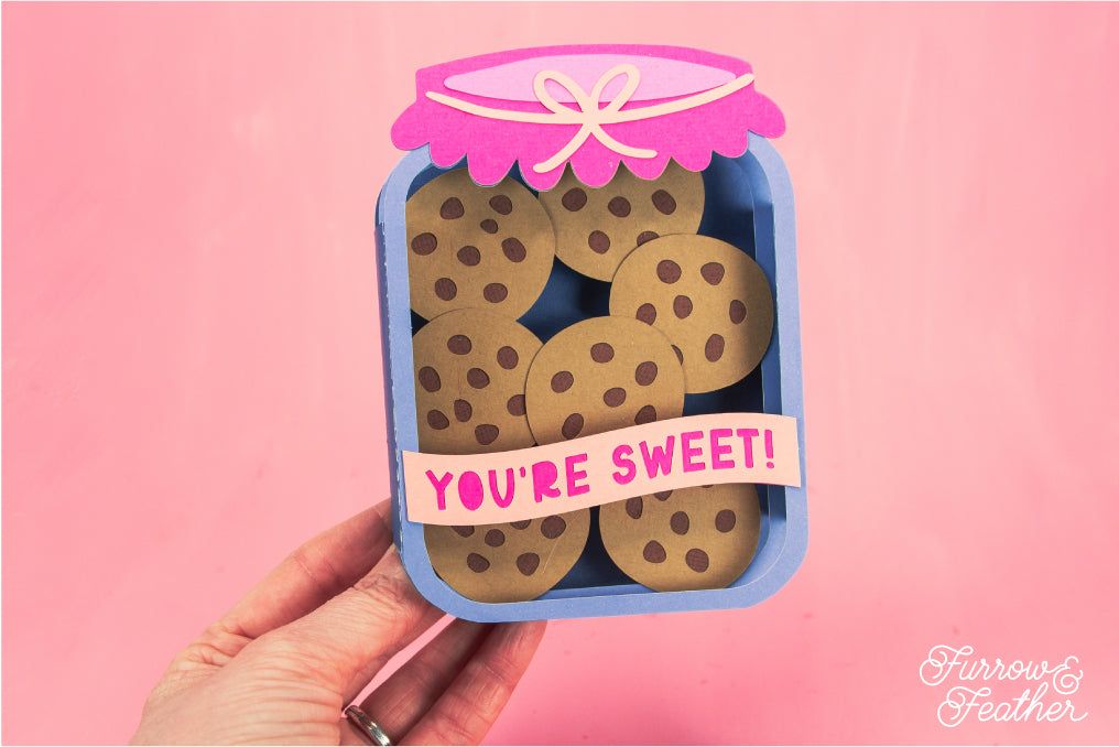 You're Sweet! - Cookie Jar Card SVG - Birthday Card SVG